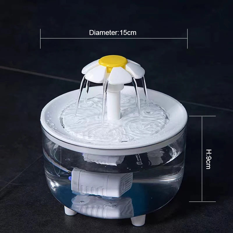 Fuente de Agua Eléctrica para Gatos con Filtro Automático
